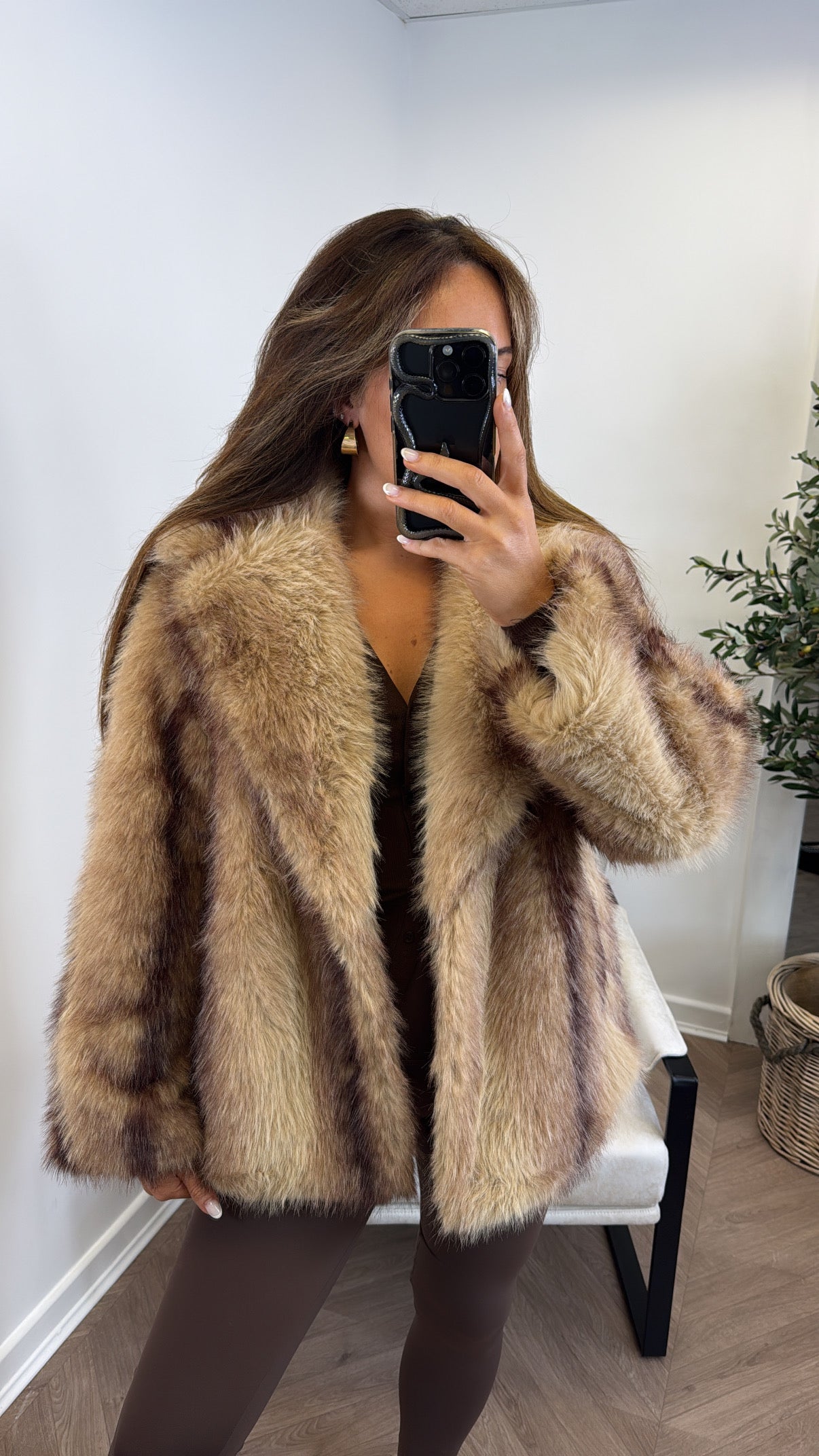 MOLLY faux fur jacket