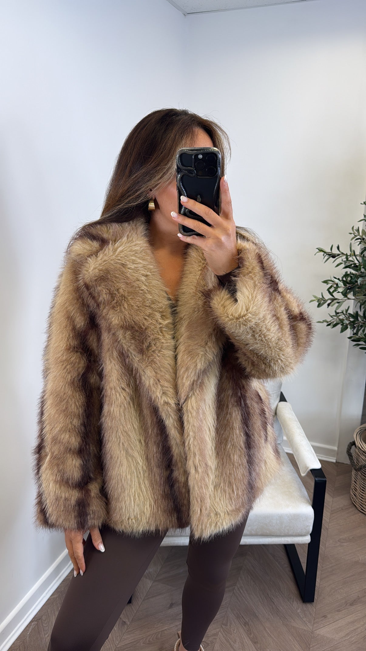 MOLLY faux fur jacket